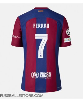 Günstige Barcelona Ferran Torres #7 Heimtrikot 2023-24 Kurzarm